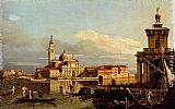 A View In Venice From The Punta Della Dogana Towards San Giorgio Maggiore by Bernardo Bellotto